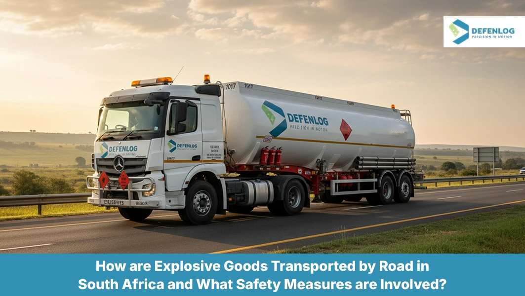 explosive goods transported safely by road in South Africa