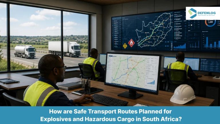 How are Safe Transport Routes Planned for Explosives and Hazardous Cargo in South Africa?